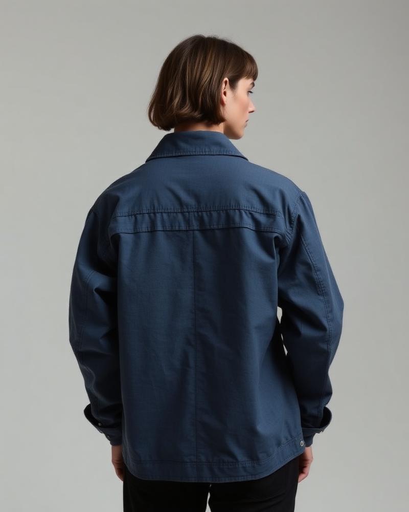 Field Jacket / Slate — structured canvas worker jacket